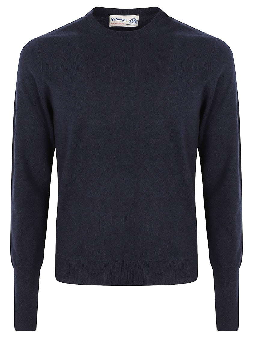 Ballantyne Classic Crew Neck Sweater In Premium Wool