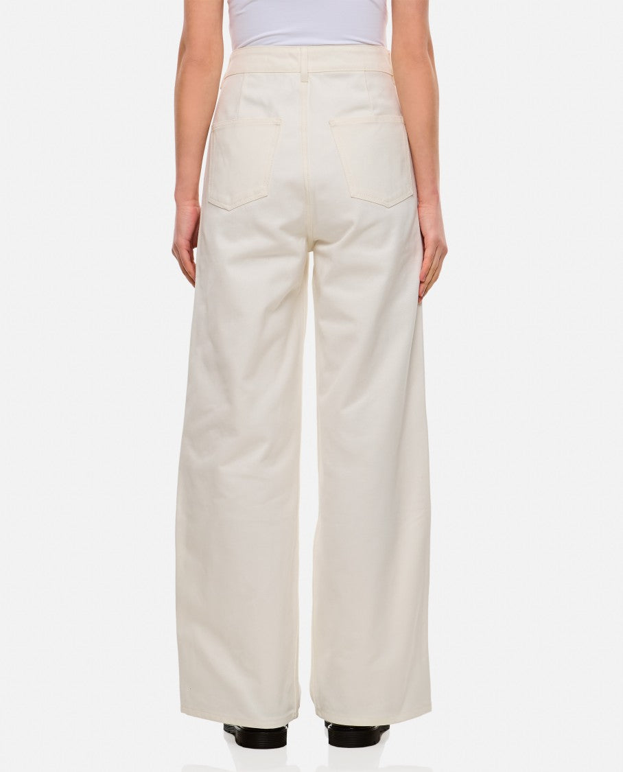 Cecilie Bahnsen Wide-Leg Virgin Denim Trousers