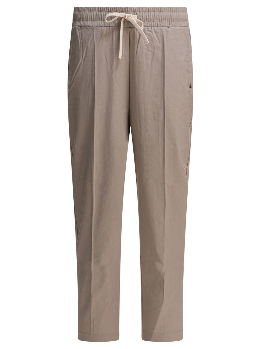 Altum Tailored Fit Beige Trousers With Adjustable Waist