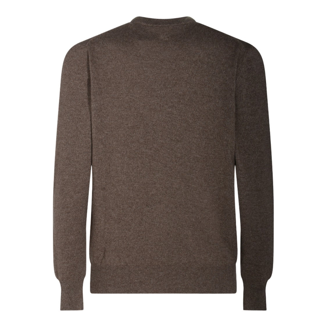 Lardini Fine Knit Brown Crew Neck Sweater