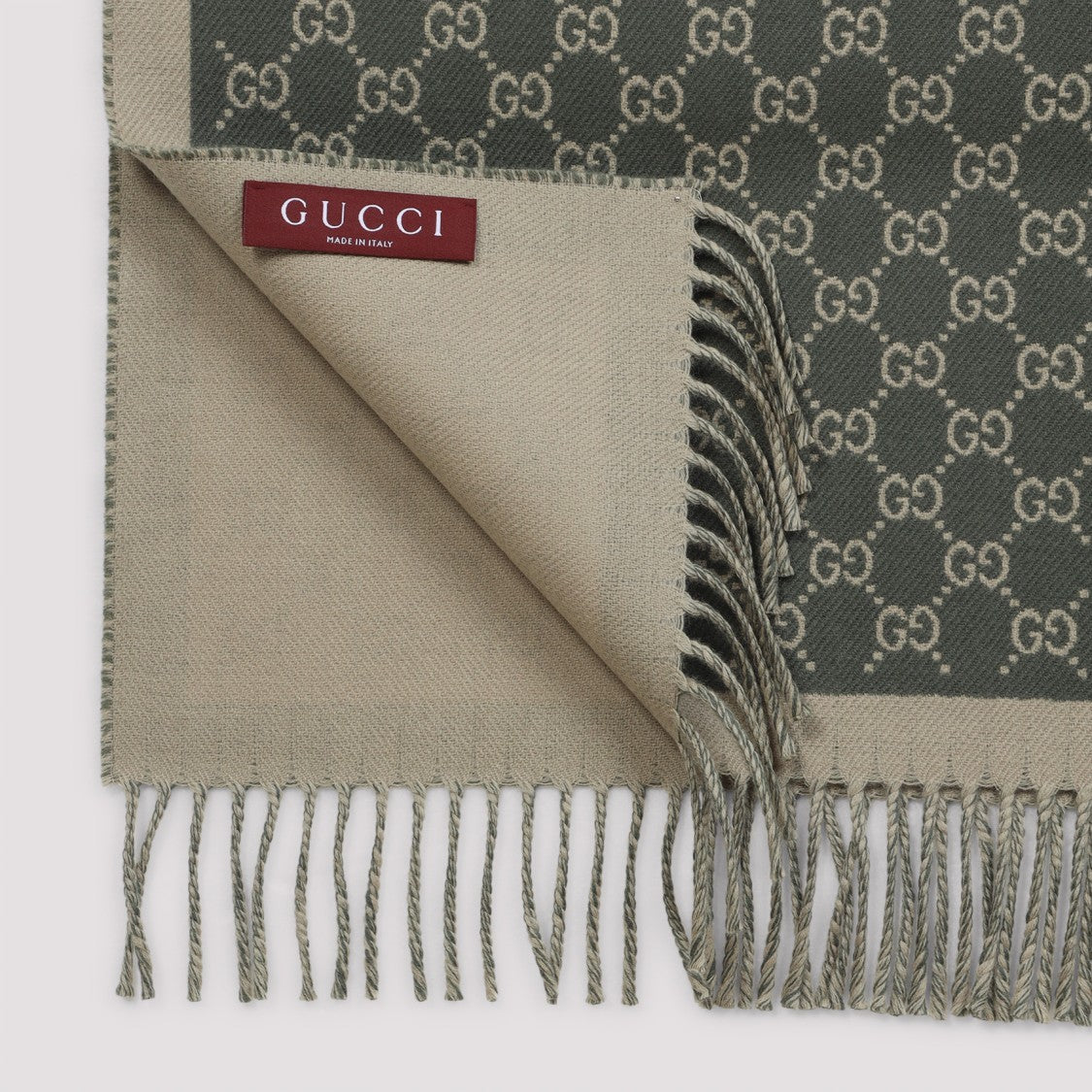 Gucci Long Rectangular Wool Scarf