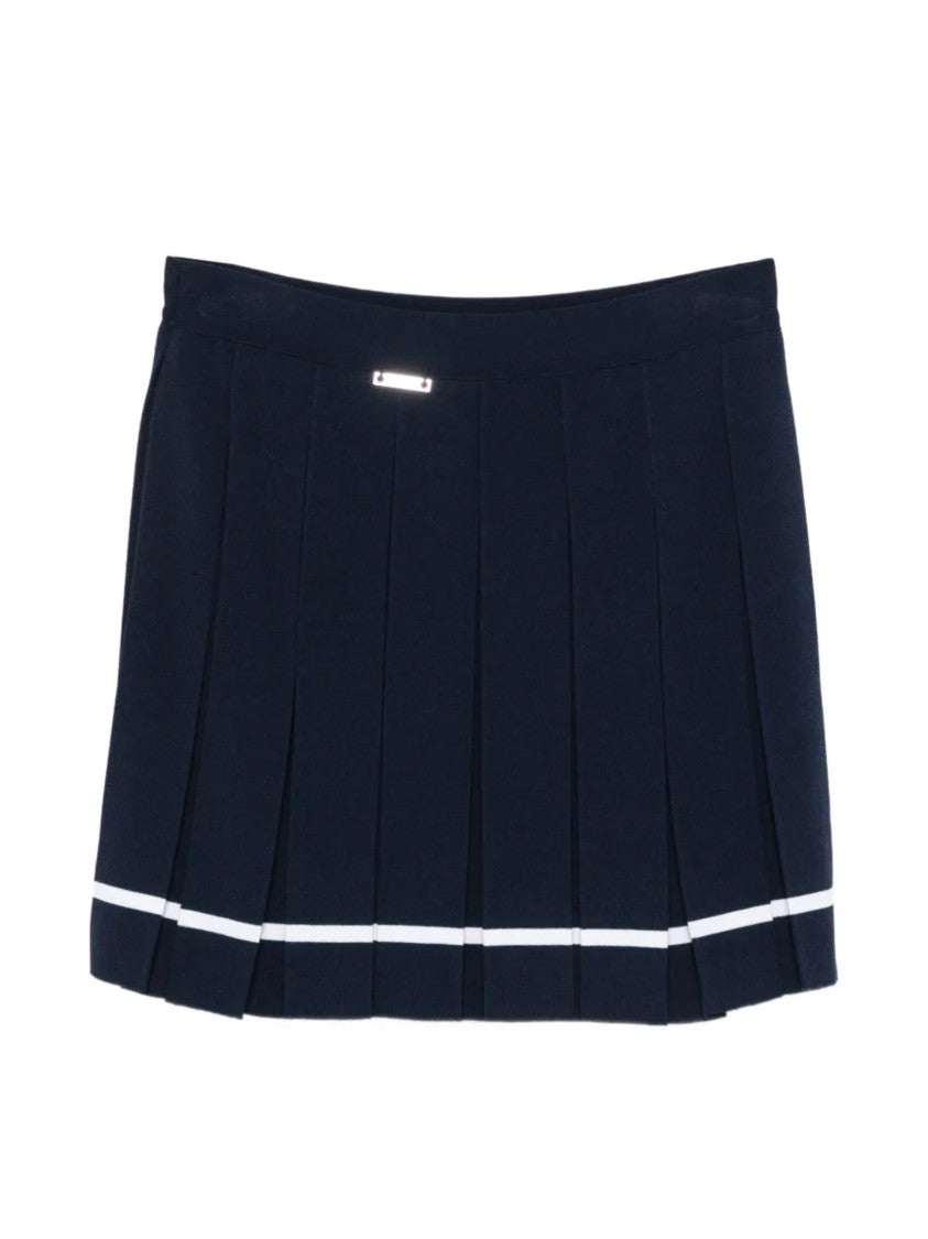Iceberg Mini Pleated Sporty Stripe Skirt