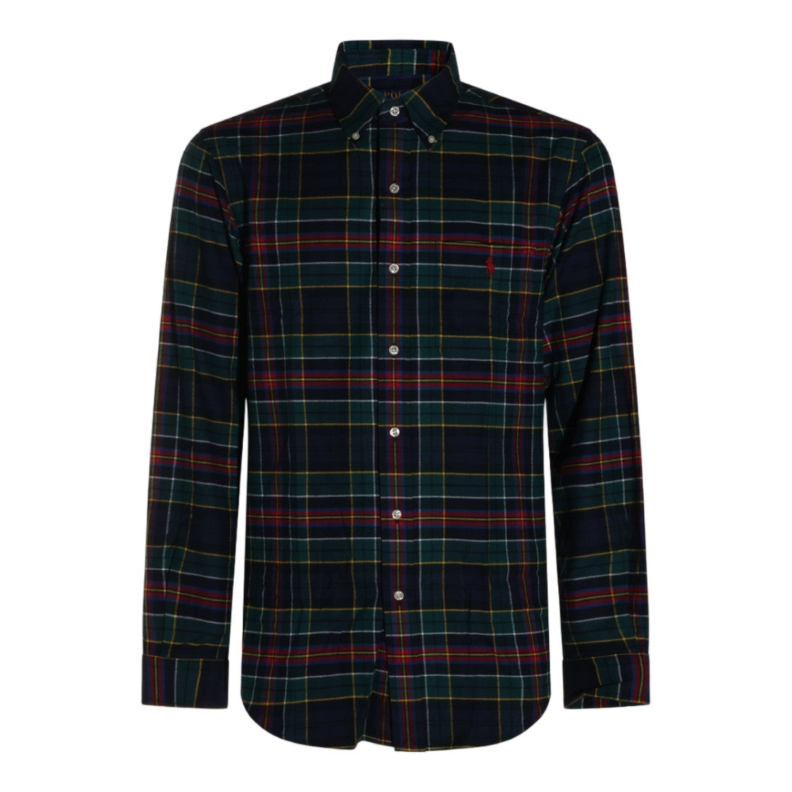 Polo Ralph Lauren Long-Sleeve Button-Up Shirt With Classic Plaid Pattern