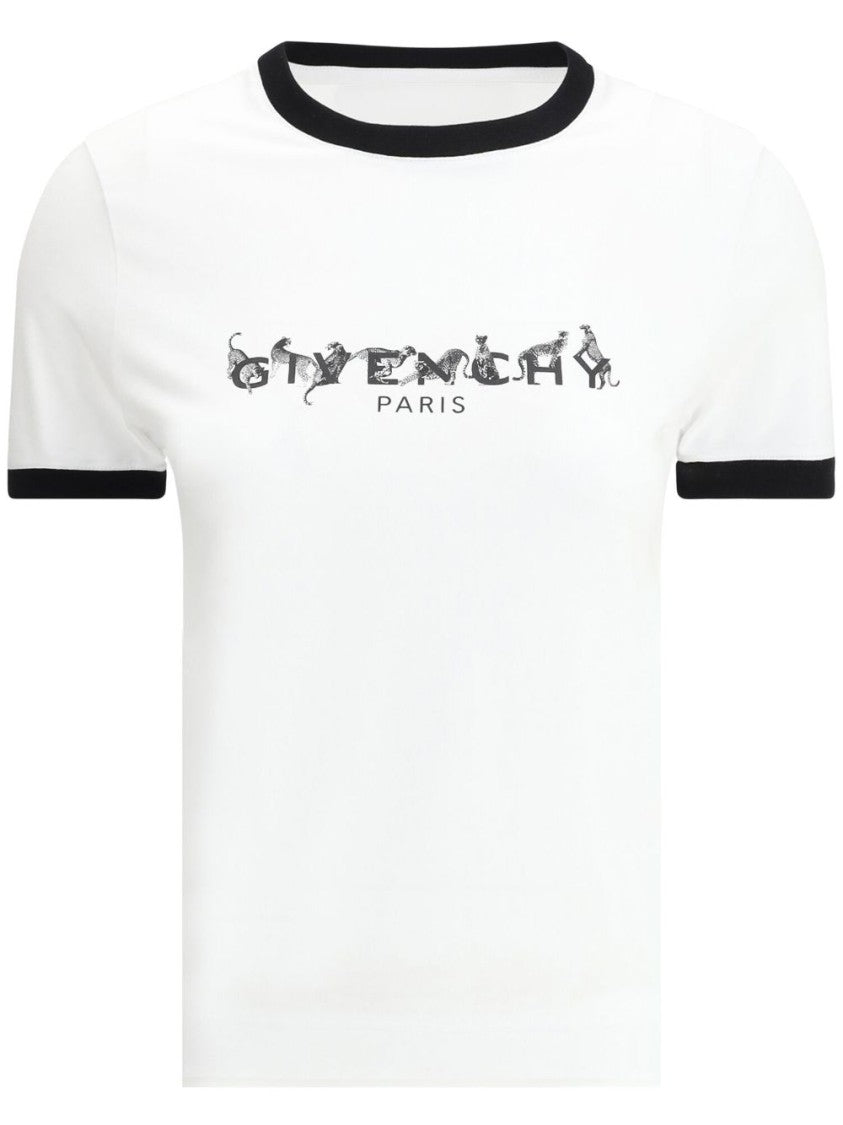 Givenchy Slim Fit White Cotton T-Shirt