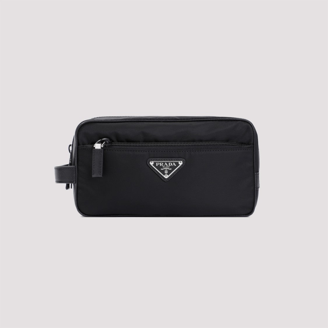 Prada Black Nylon And Leather Beauty Case