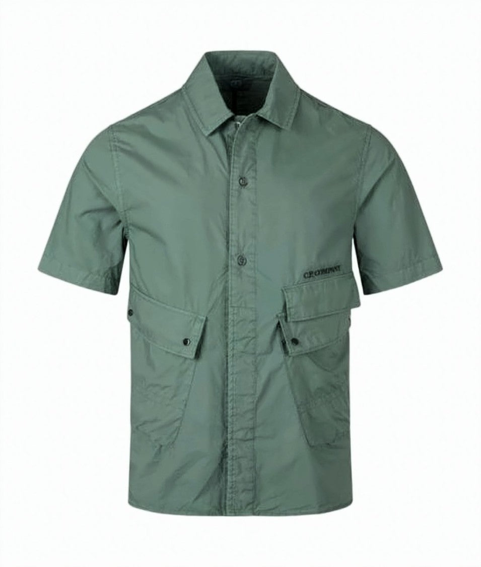 C.P. Company Utilitarian Short-Sleeve Shirt With Flap Pockets