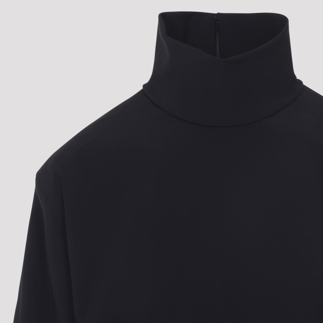 Saint Laurent Long-Sleeved Black Turtleneck Top With Design