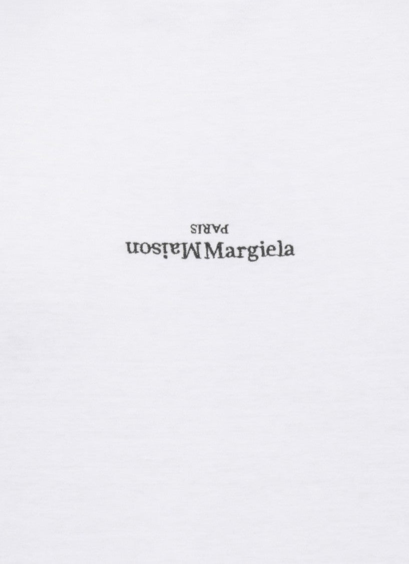 Maison Margiela White Logoed Cotton T-Shirt