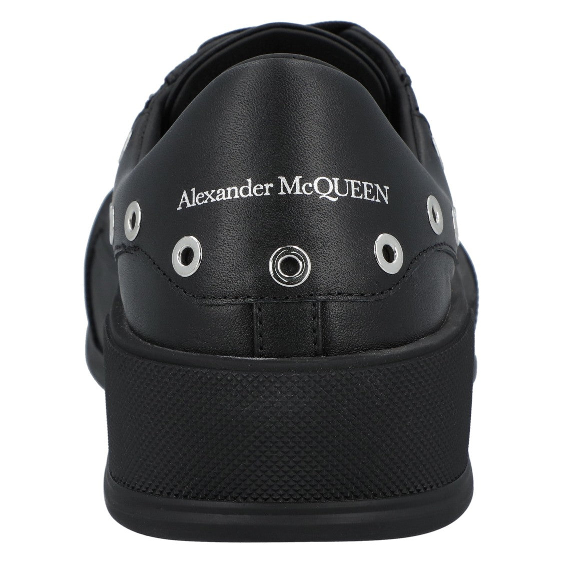 Alexander Mcqueen Deck Plimsoll In Black/Silver