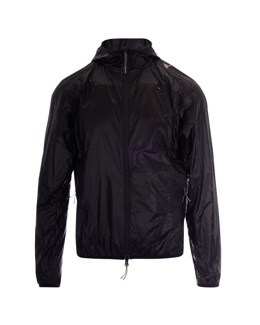 Roa Hue Packable Wind Jacket In Black