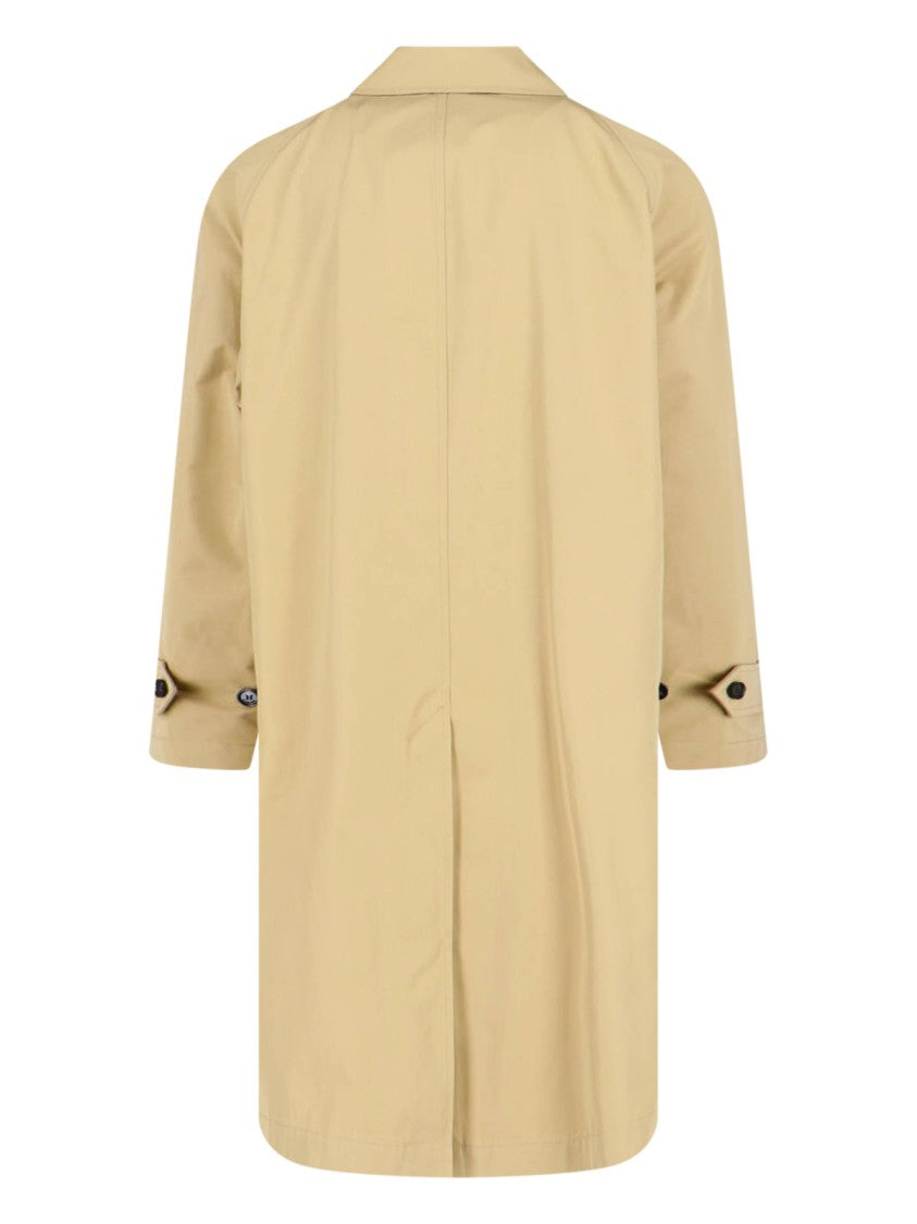 Burberry "Camden" Trench Coat In Beige Cotton