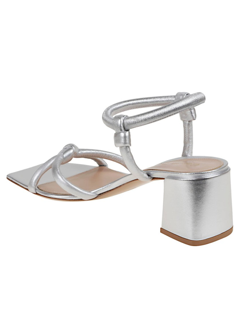 Gianvito Rossi Metallic Leather Sandal