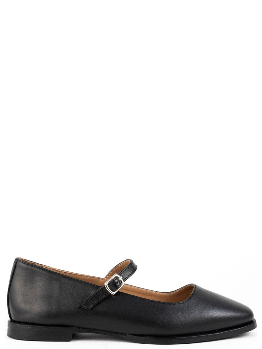 Sergio Moretti Pointed-Toe Ballerinas With Delicate Instep Strap