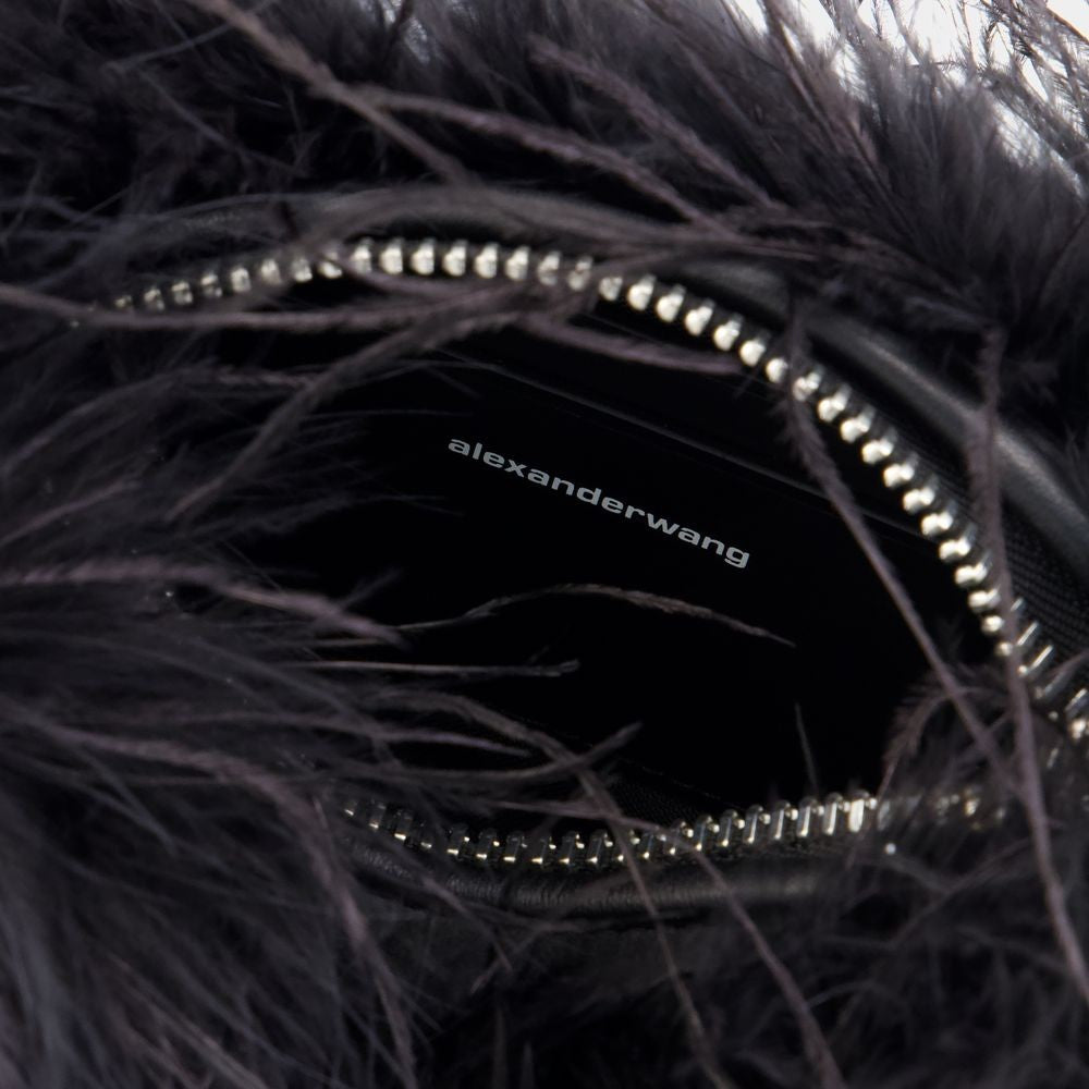 Alexander Wang Heiress Medium Handbag - Feather - Black