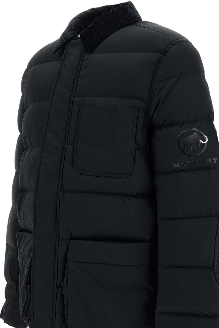 Junya Watanabe Black Quilted Corduroy Collar Padded Jacket