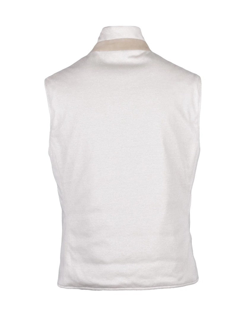 Eleventy Beige Centogrammi Reversible Vest