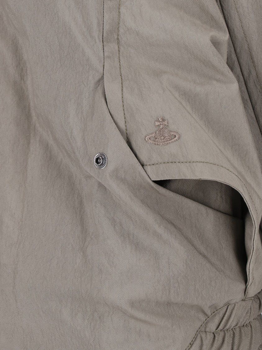 Vivienne Westwood Taupe Harrington Zip-Up Jacket