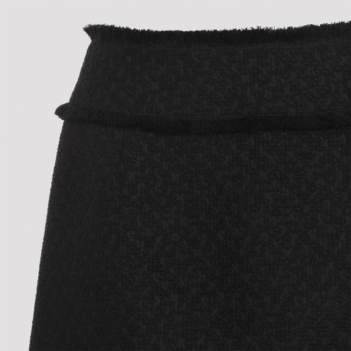 Dolce & Gabbana Black Wool Mini Skirt