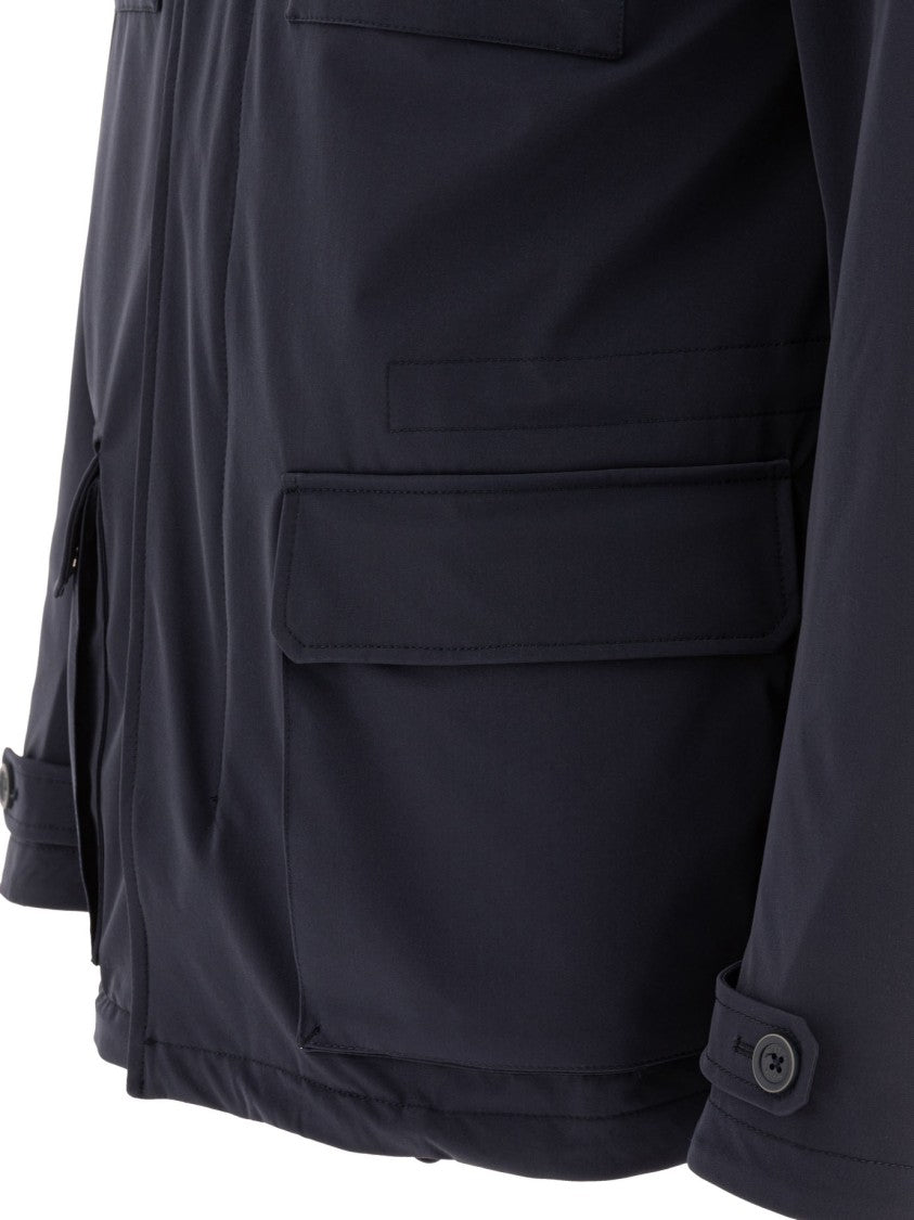 Herno Functional Lightweight Jacket With High Collar