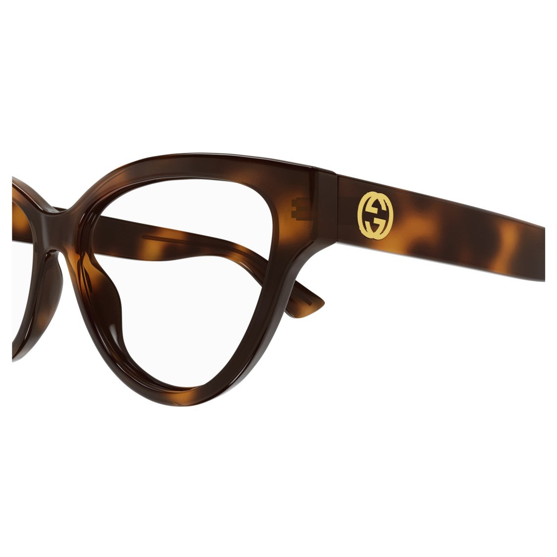 Gucci Gg1581o Cat-Eye Tortoiseshell Frame Eyeglasses
