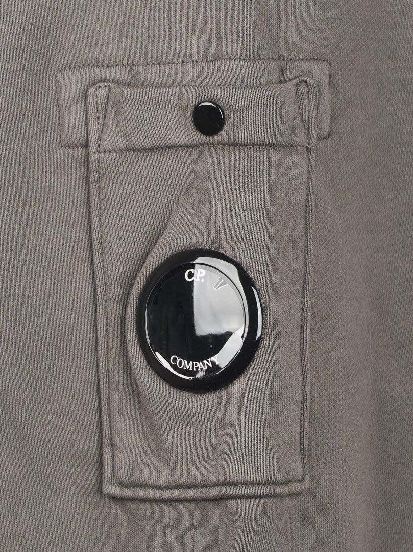 C.P. Company Cotton Diagonal Fleece Crewneck Sweatshirt