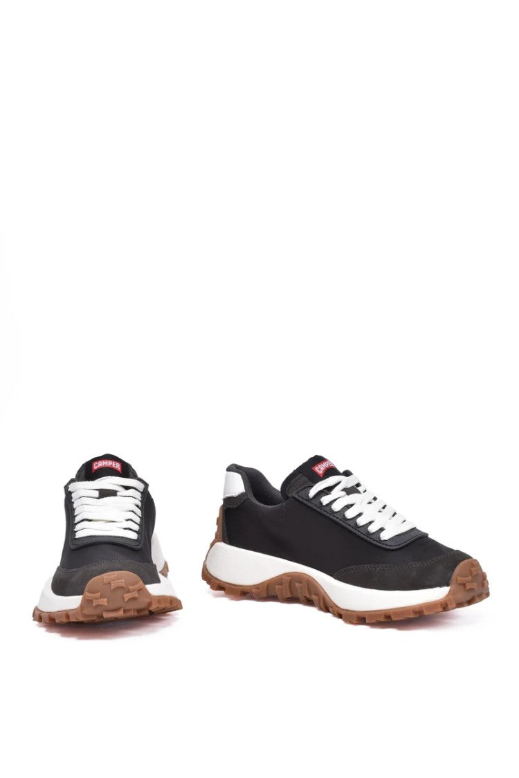 Camper Black Patchwork Leather Sneakers