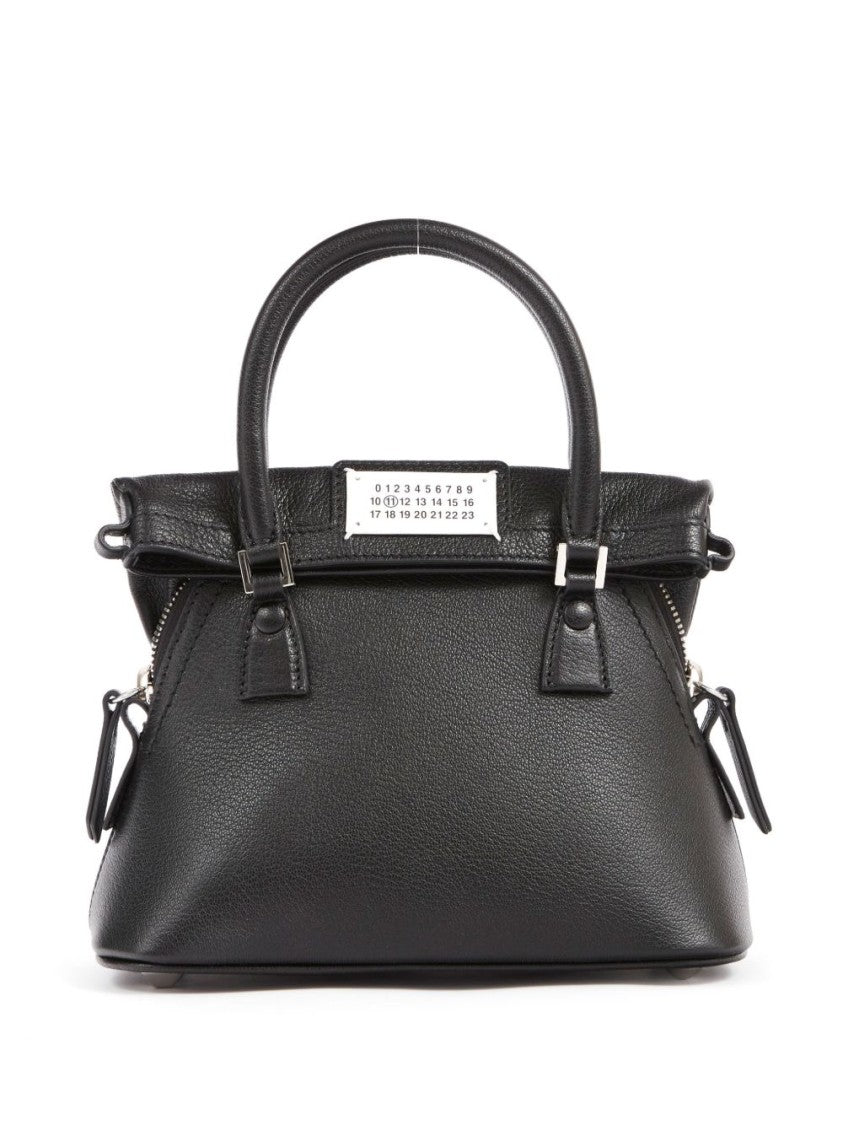Maison Margiela Structured Trapezoidal Shoulder Bag In Capra Leather