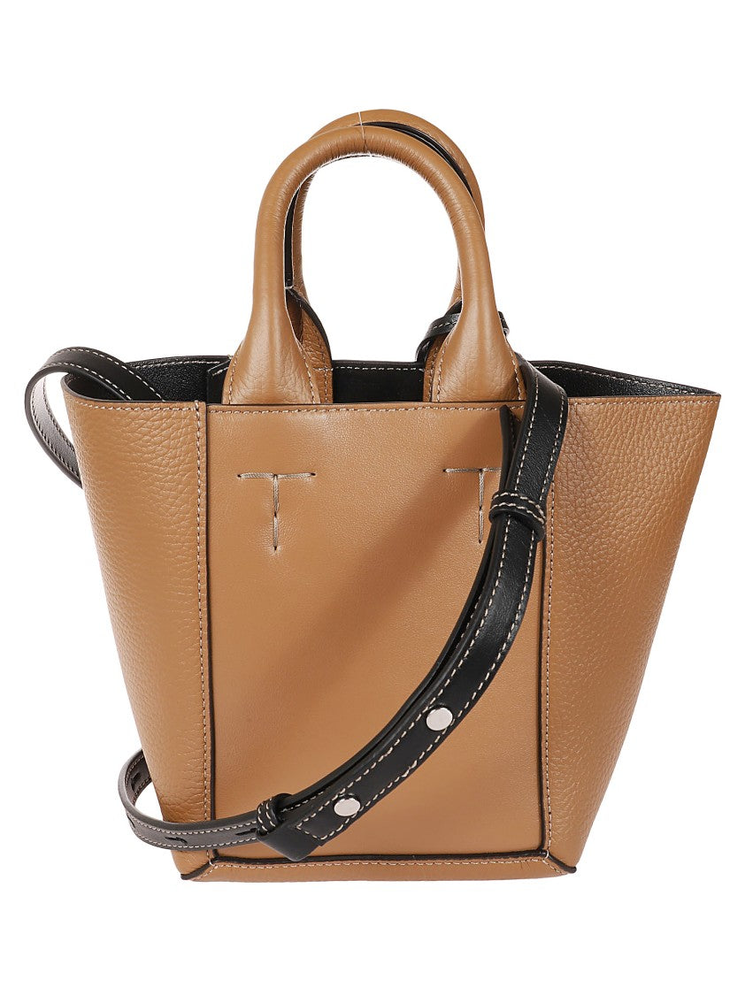 Tod's Textured Leather Handbag With Structured Silhouette