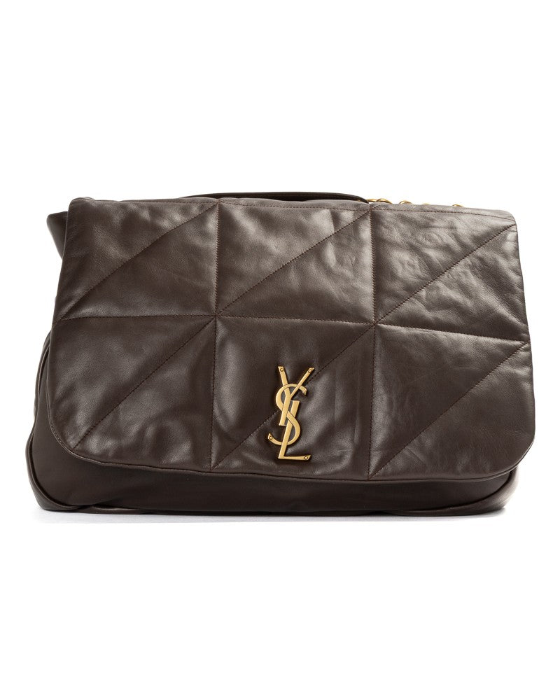 Saint Laurent Brown Quilted Sac Jamie 4.3 Large Leather Shoulder Bag