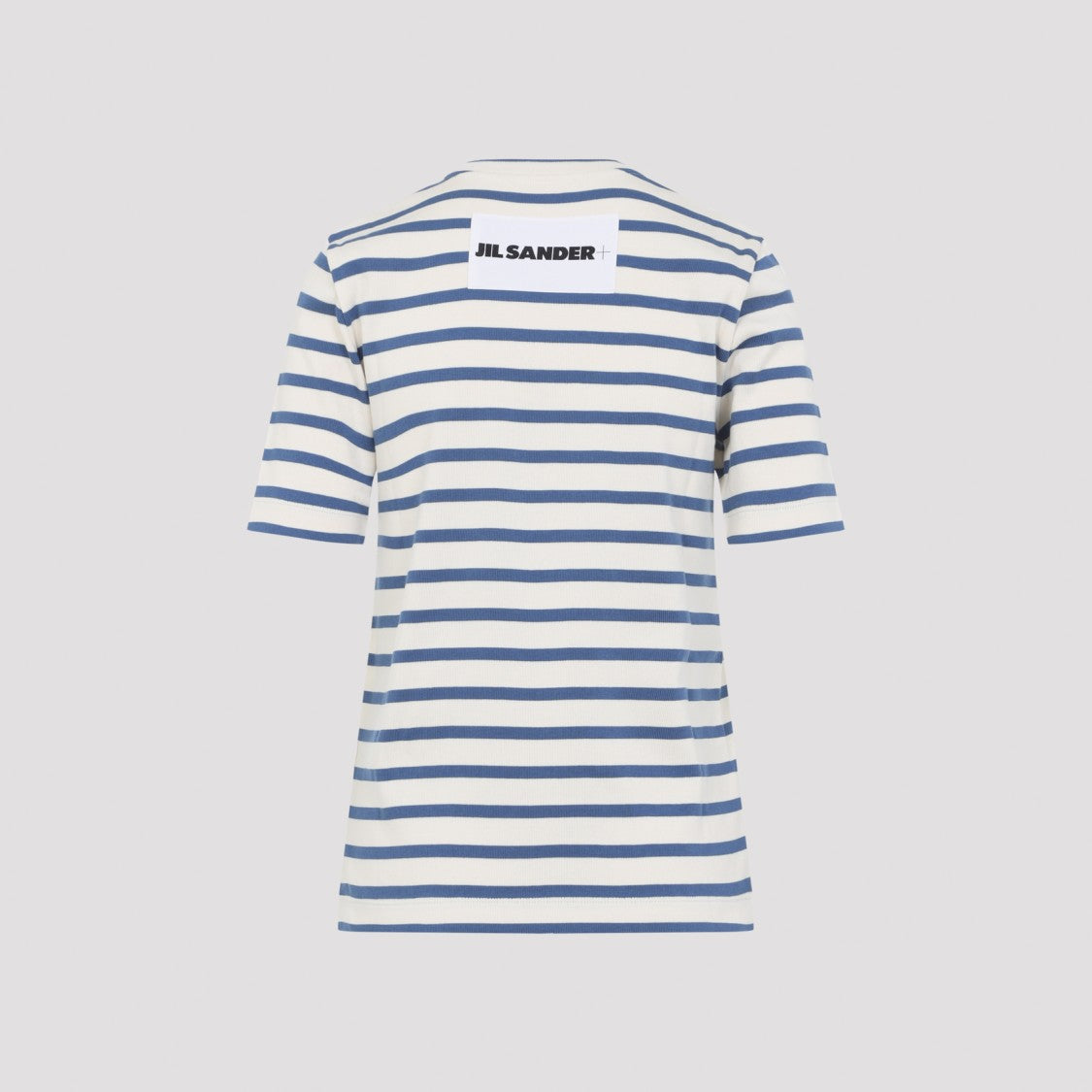 Jil Sander Nautical Striped Cornsilk Cotton T-Shirt