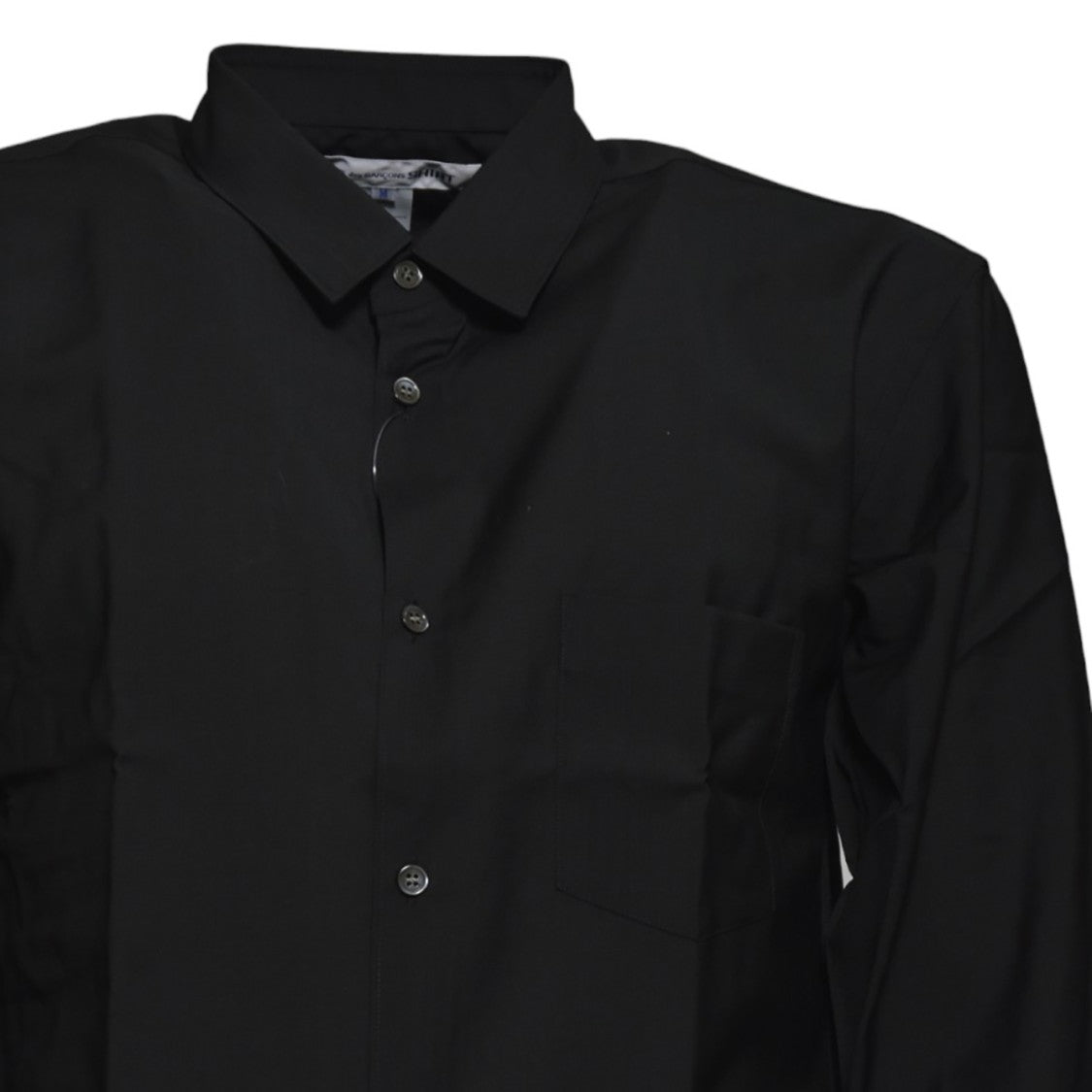 Comme Des Garçons Black Stretch Cotton Shirt