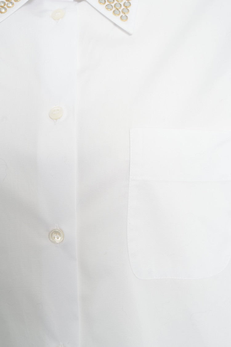 N°21 Embroidered Collar Blouse With Chest Pocket