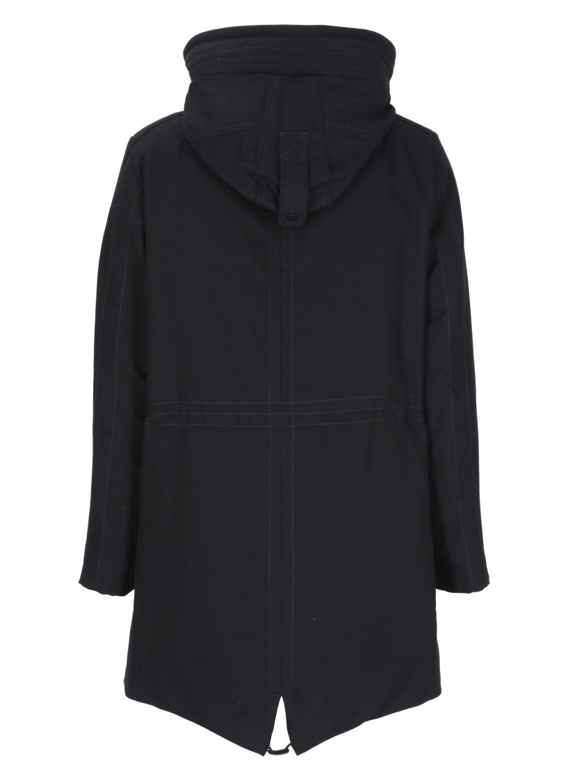 Peuterey Blue Kasa Hooded Long Down Jacket