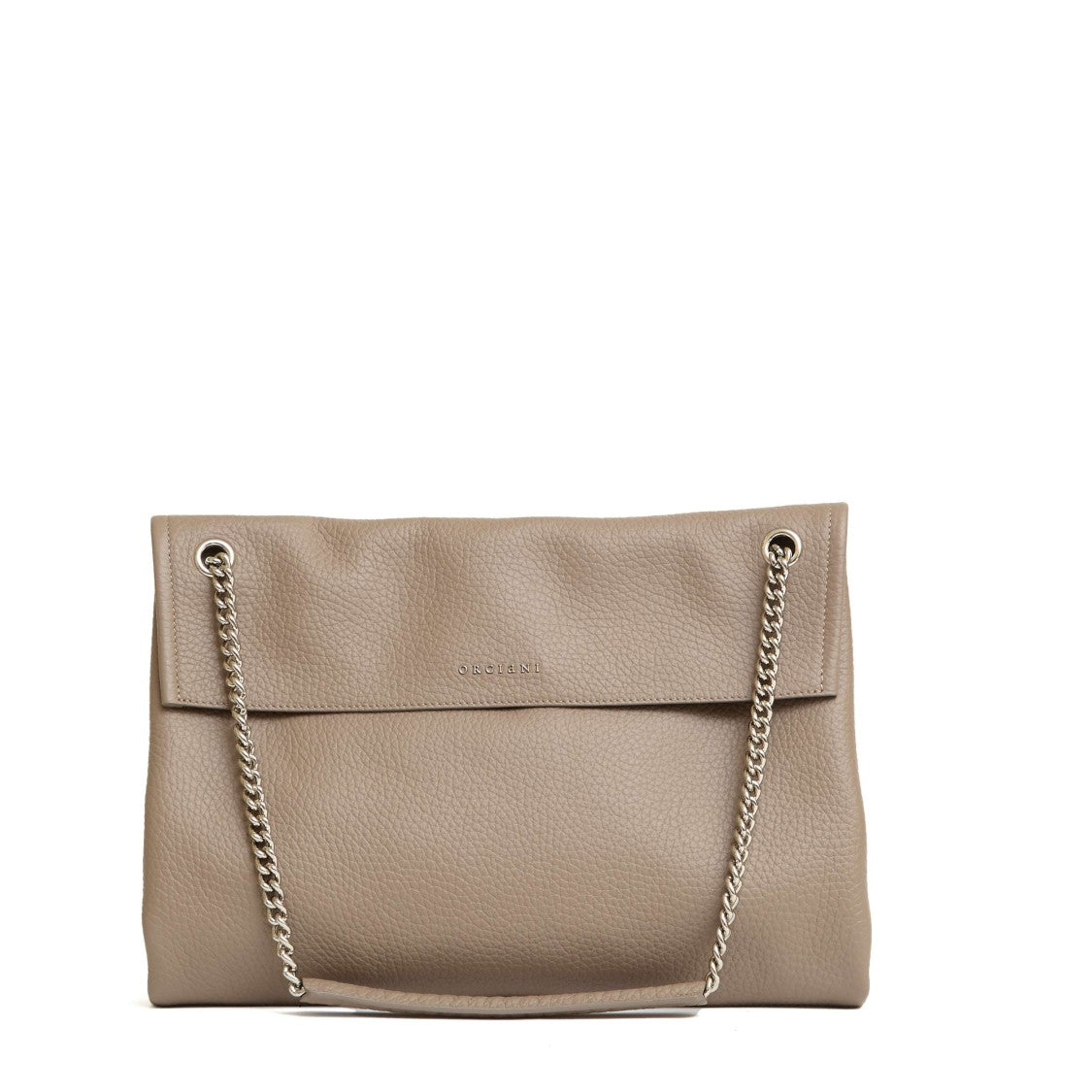 Orciani Venus M Handbag In Soft Textured Taupe