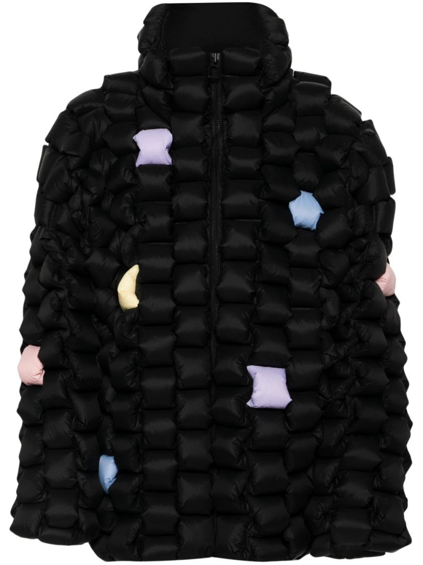 Raxxy Quilted Black Nylon Jacket