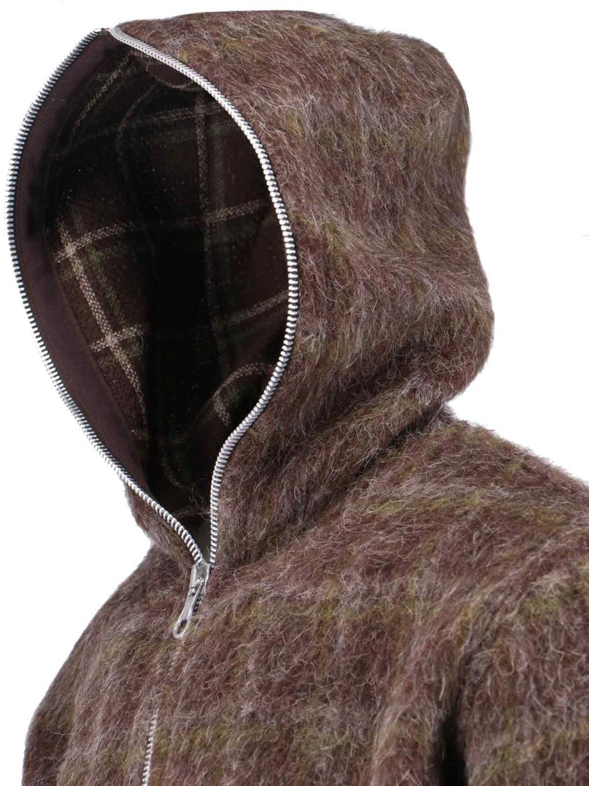 Our Legacy Plaid Hooded Sweater – Brown