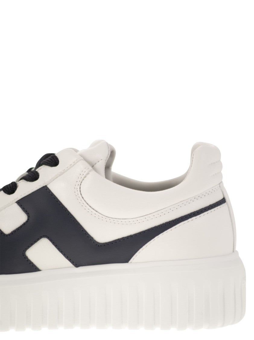 Hogan H-Stripes - Leather Trainers With Side H