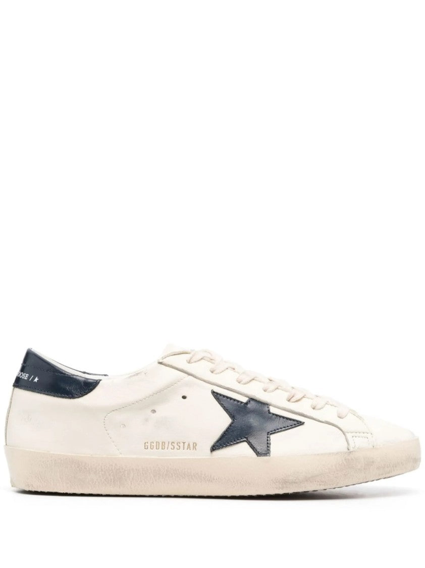 Golden Goose Beige Low-Top Sneakers With Distressed Finish
