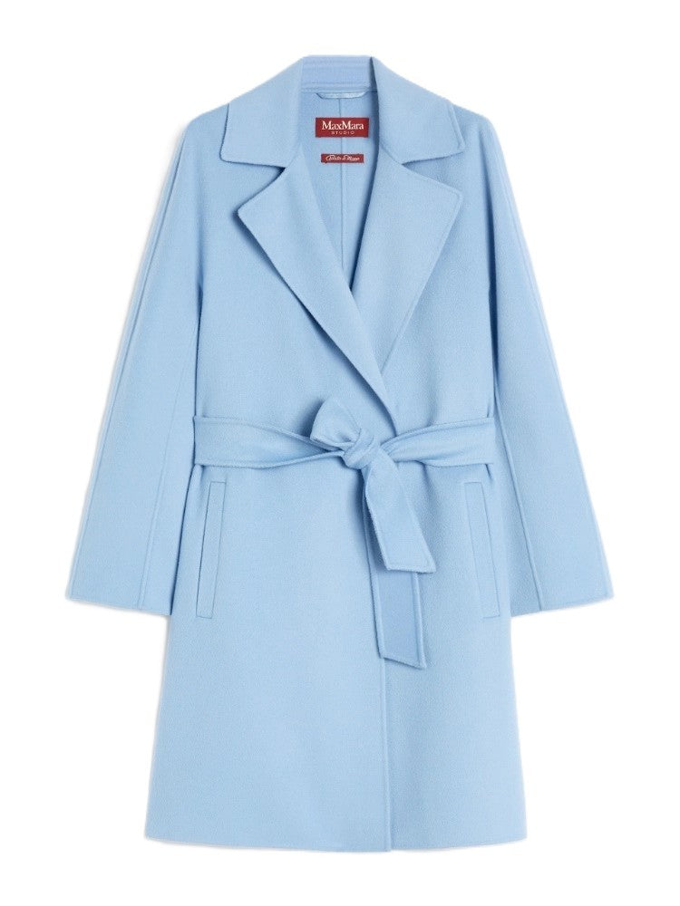Max Mara Tailored Light Blue Ajaccio Coat