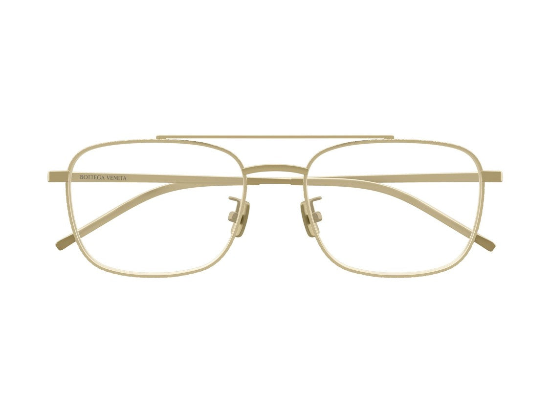 Bottega Veneta Bv1425oa Square Titanium Double Bridge Sunglasses