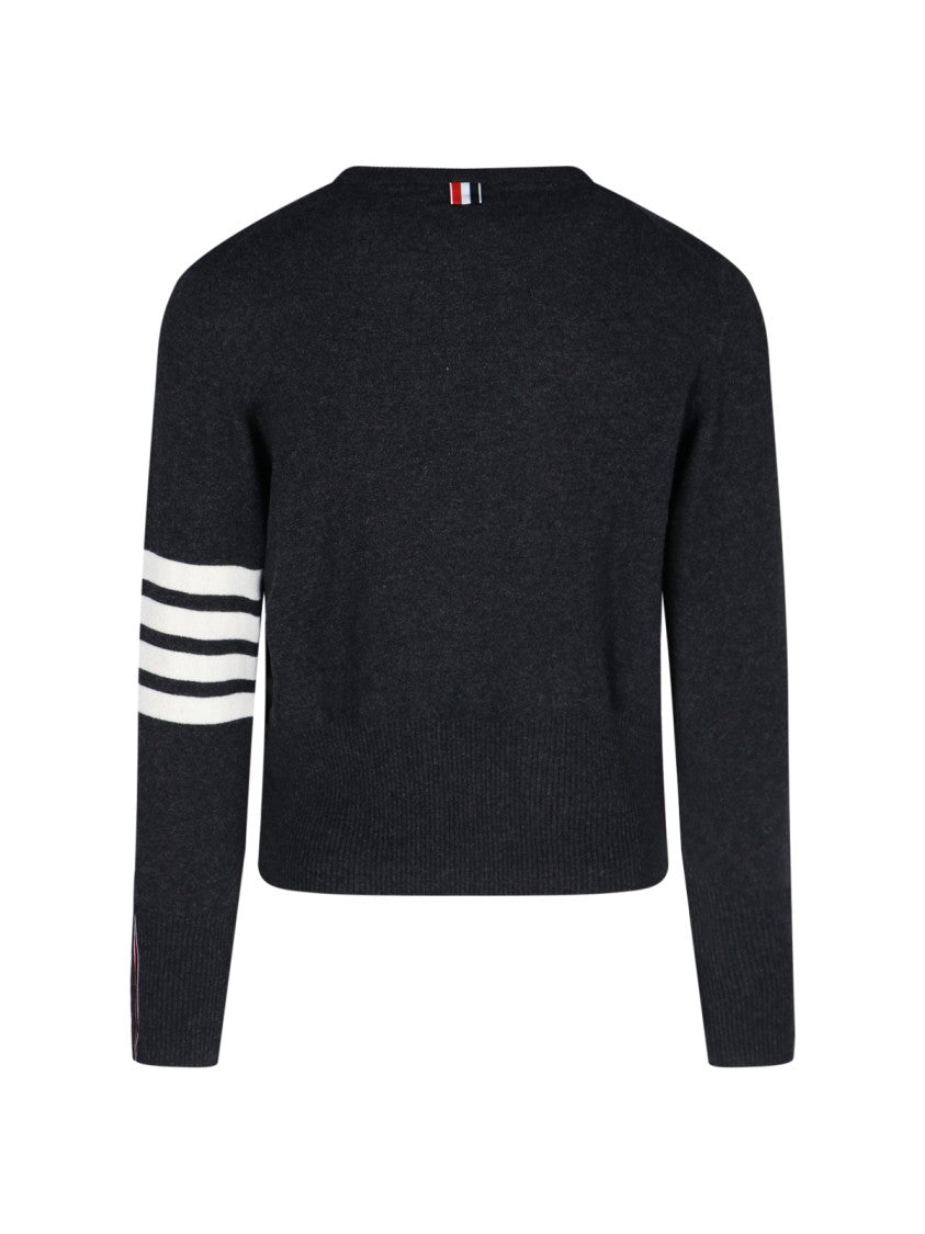 Thom Browne 'Loopback 4-Bar' Knit Top – Black