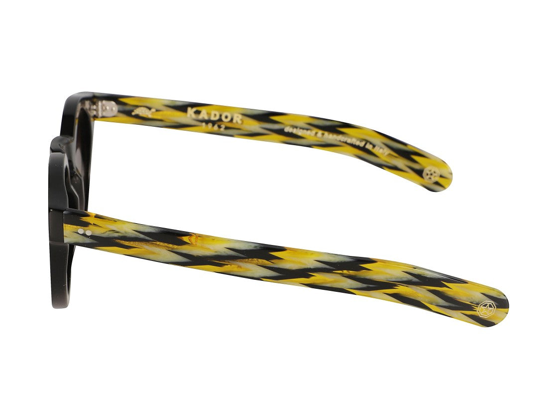 Kador Black Ikoniko Amerika Round Gradient Sunglasses