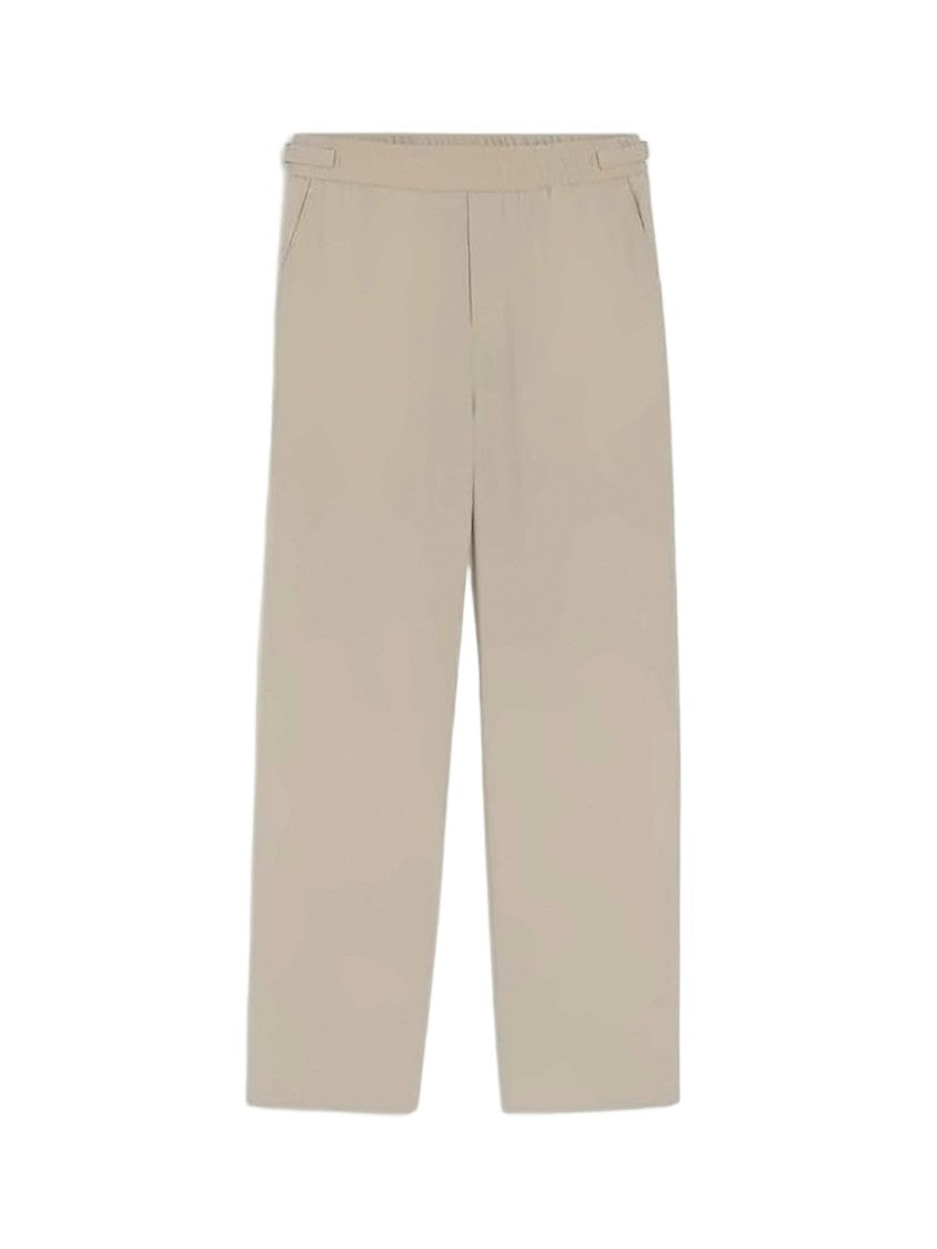 Ami Paris Straight-Leg Tailored Pants With Elastic Waistband