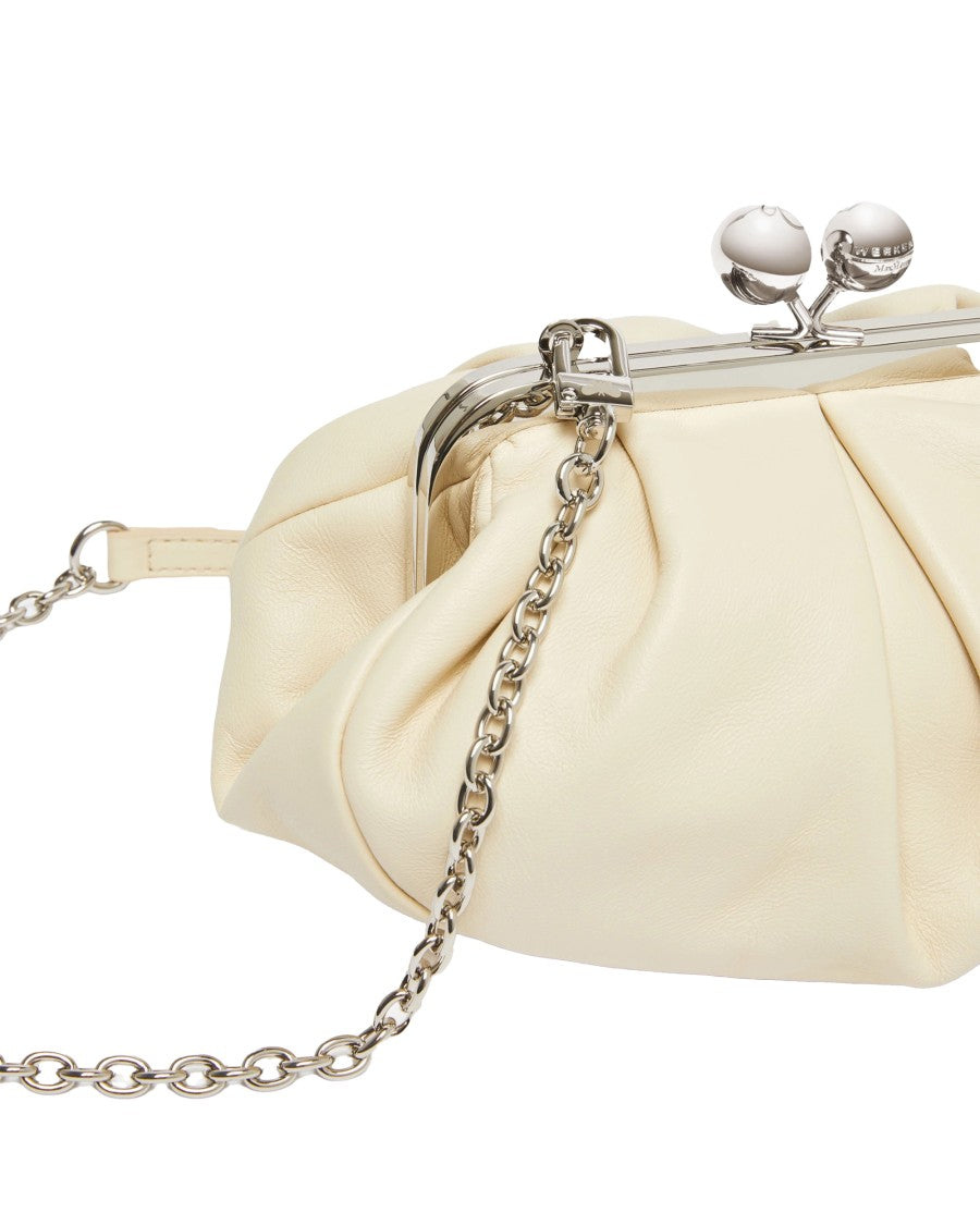 Max Mara Small Gathered Shoulder Bag With Detachable Chain Strap