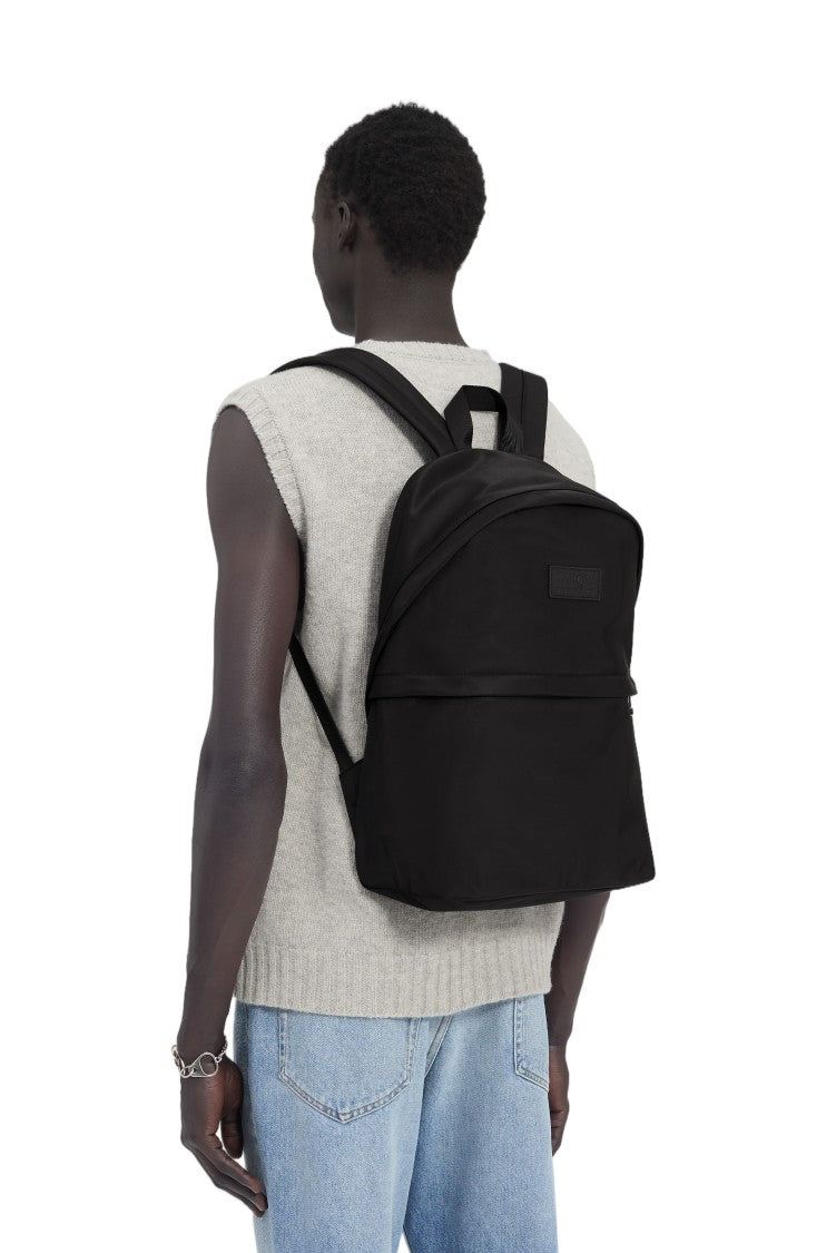 Mm6 By Maison Margiela Technical Nylon Backpack With Adjustable Straps And Numeric Patch