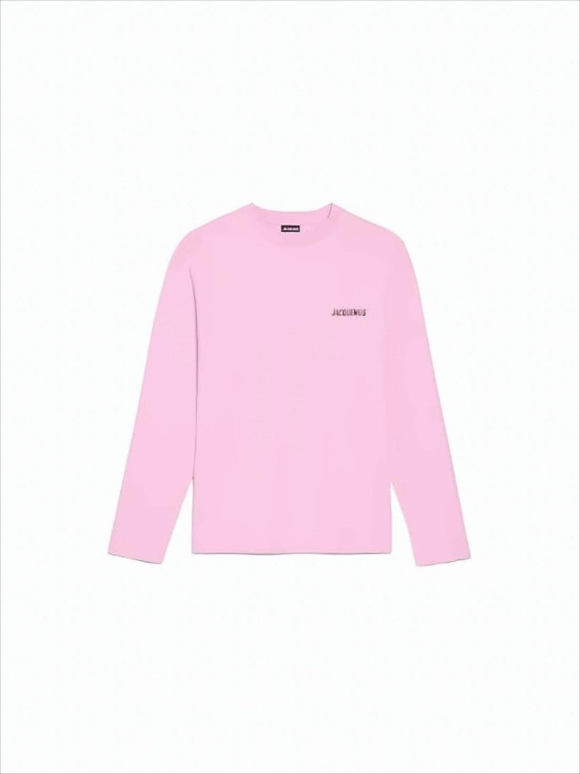 Jacquemus Relaxed Fit Long-Sleeve Cotton T-Shirt With Logo Detail