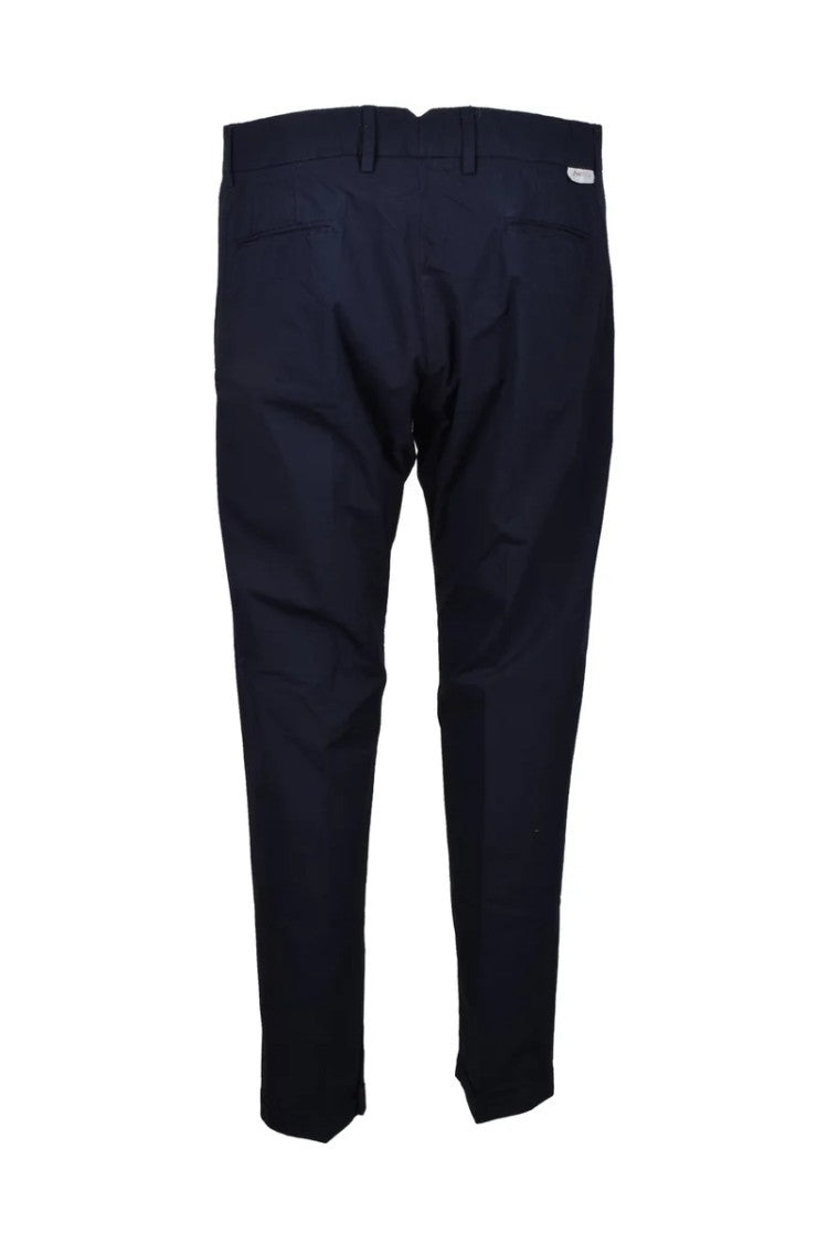 True Nyc Blue Stretch Cotton Pants