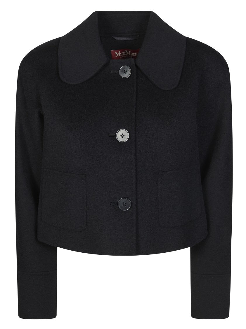 Max Mara Trionfo Cropped Pleated Back Jacket