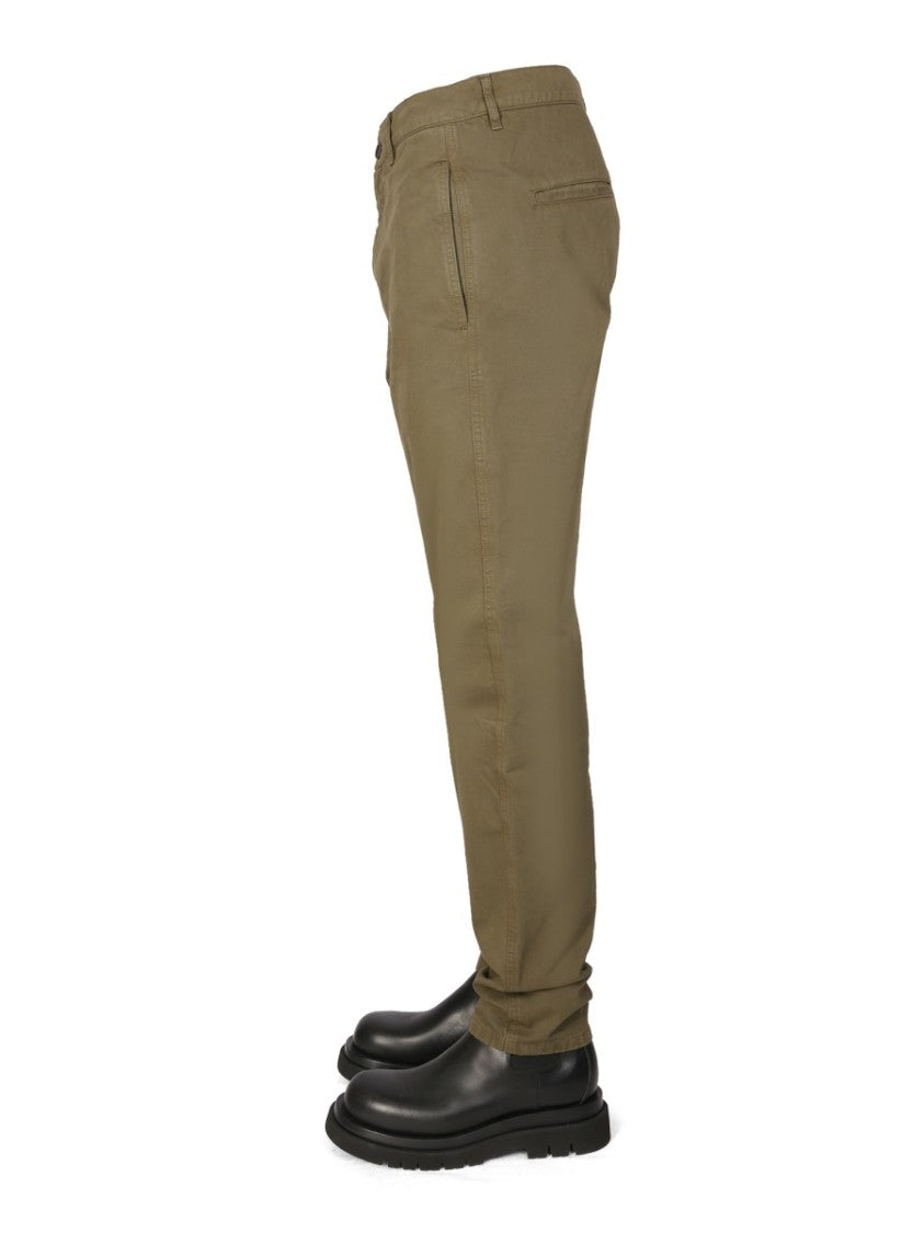 Aspesi Straight-Leg Chino Pants With Zipper