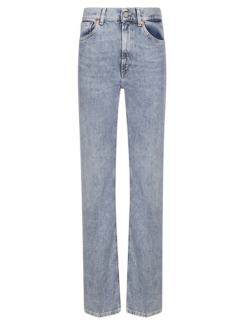 Dondup Wide Leg High Waist Denim Jeans